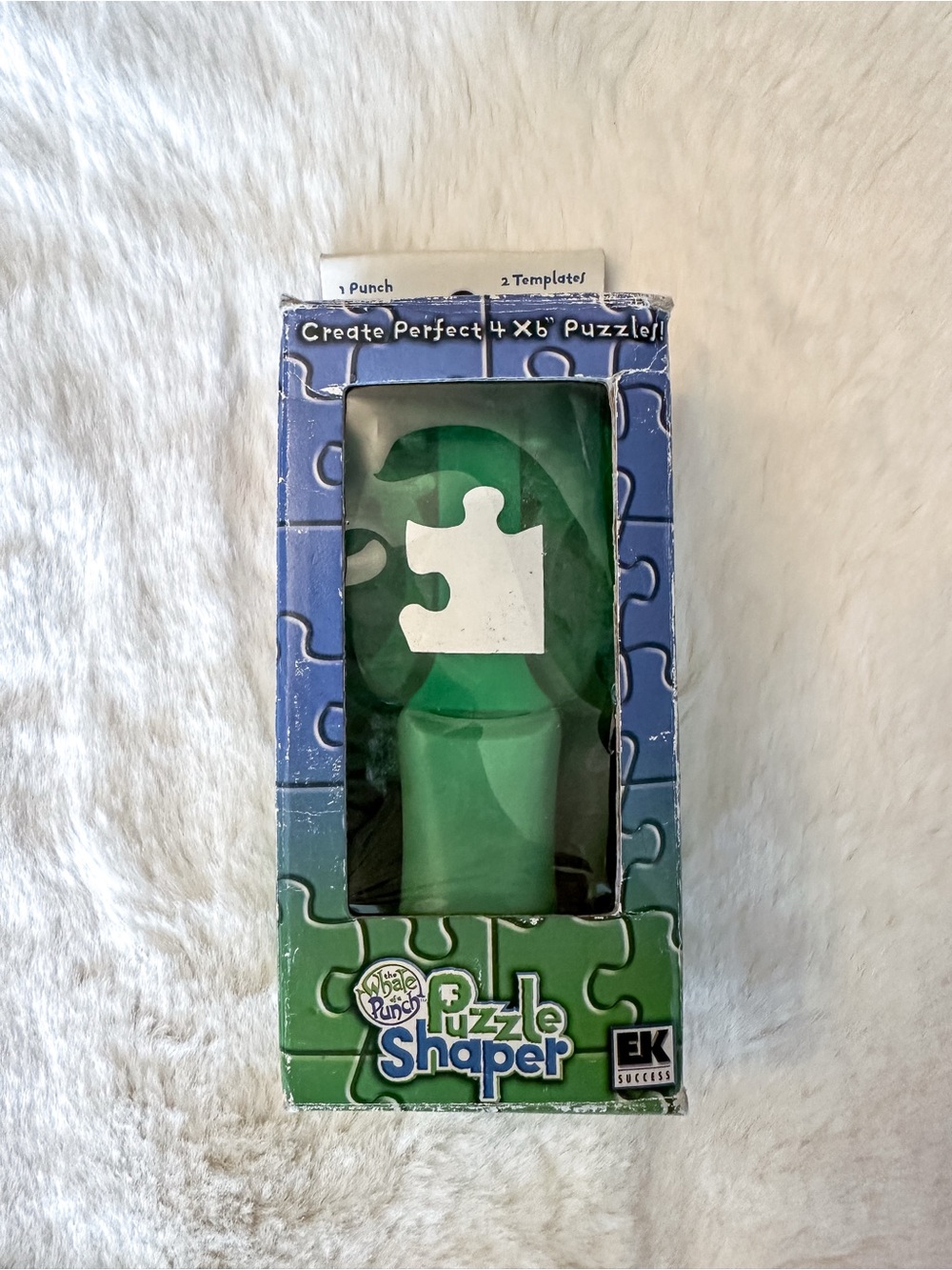 EK Success The Whale of a Punch Puzzle Piece Shaper Paper Photo Cutter Scrapbook
